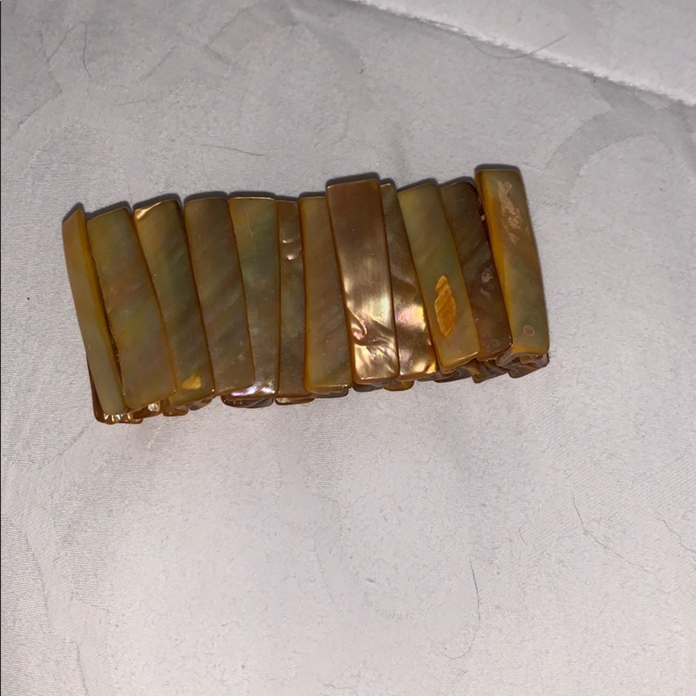 Gold cuff bracelet
